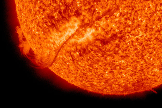 Snake filament on the Sun Snake filament on the Sun