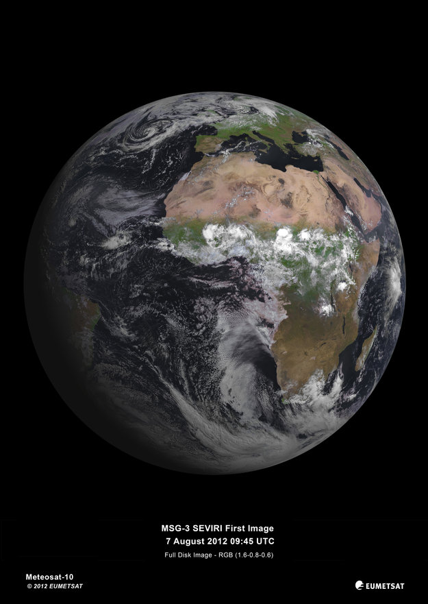 MSG-3 first image MSG-3 first image