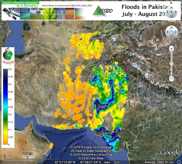 SMOS Pakistan flood 2010 SMOS Pakistan flood 2010