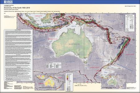Ring of Fire - historic map of seismic activity in the Pacific/Australia Ring of Fire - historic map of seismic activity in the Pacific/Australia