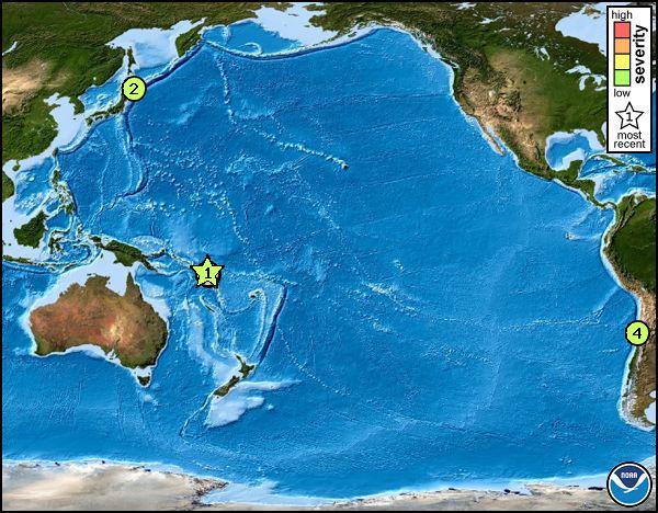 Location of the Santa Cruz Islands earthquake Location of the Santa Cruz Islands earthquake