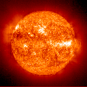 SOHO views of the Sun, stitched together as an anim gif SOHO views of the Sun, stitched together as an anim gif