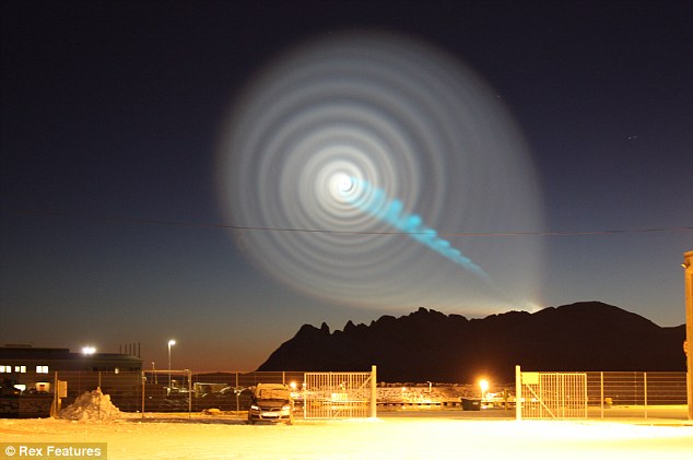 Spiral Phenomenon appears over Norway Spiral Phenomenon appears over Norway