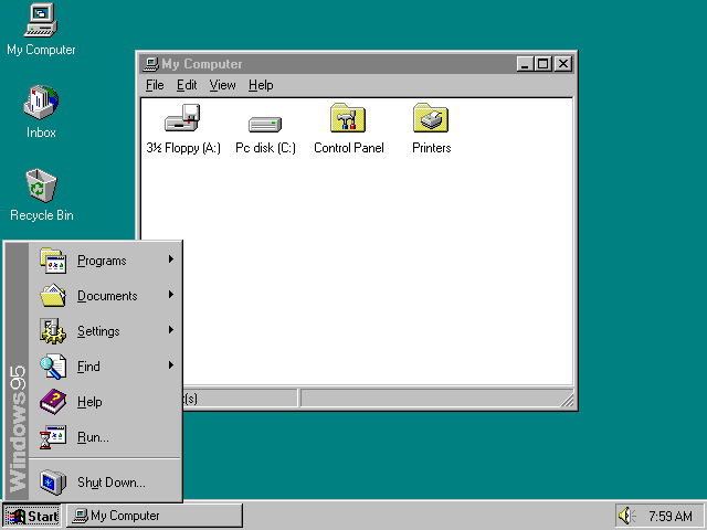 Windows95 Screenshot Windows95 Screenshot