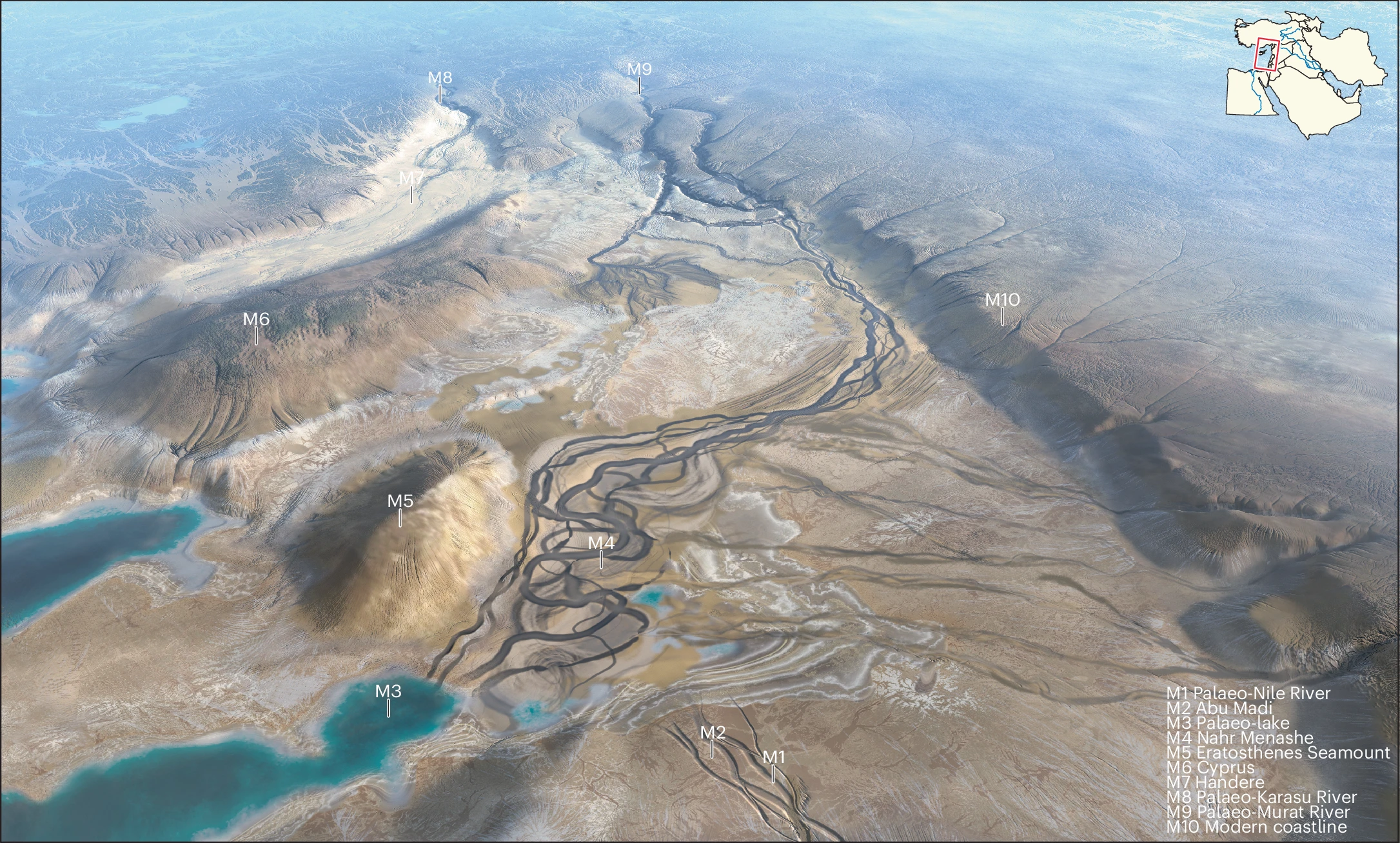 late_miocene_euphrates_river_drained_into_a_partially_desiccated_eastern_mediterranean